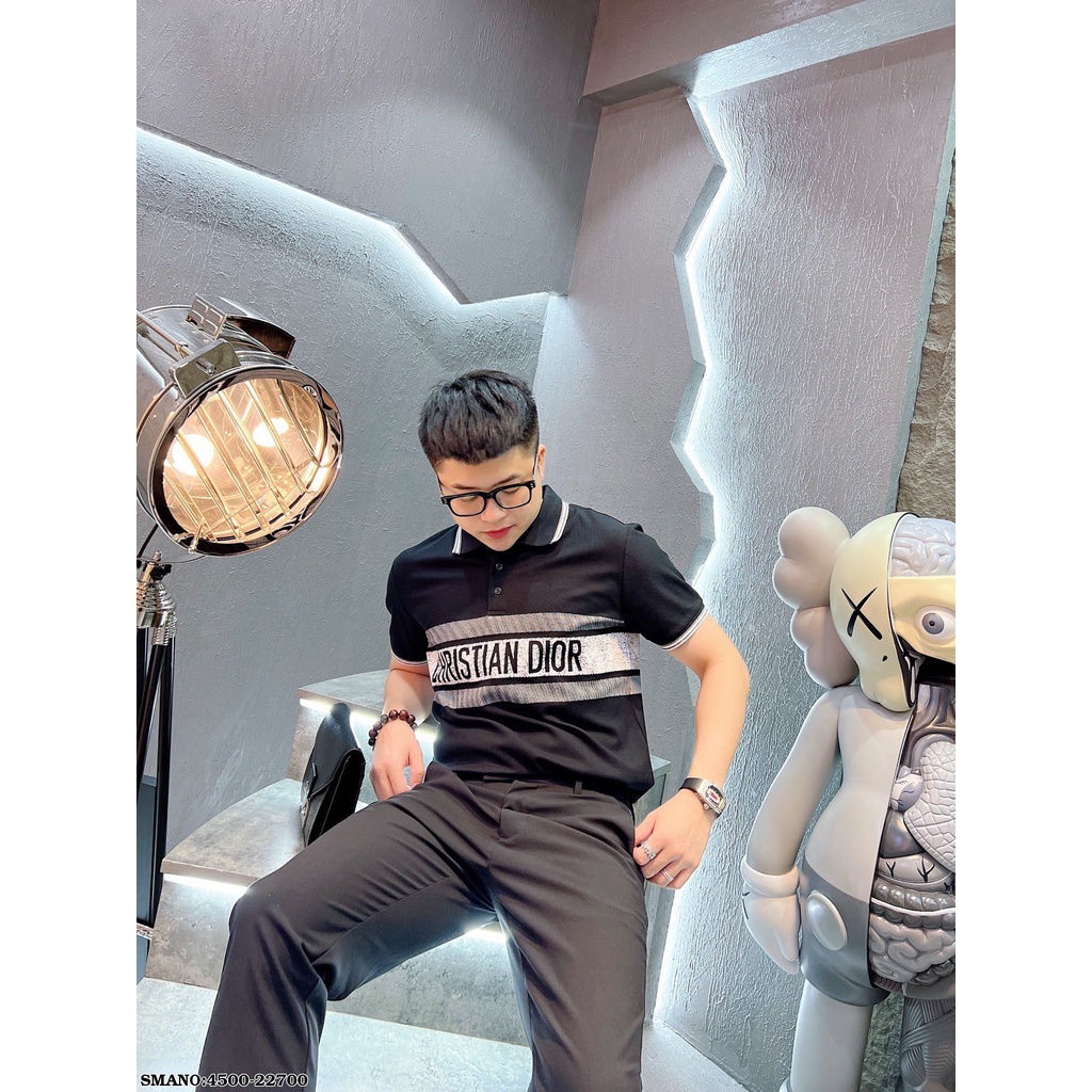 Áo Thun Nam Cổ Trụ Thêu Hình Đơn Giản, Trẻ Trung, Lịch Thiệp Mẫu Mới Nhất⚡The Lizard⚡