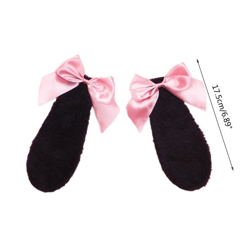 Kẹp Tóc Hình Tai Thỏ Nhiều Màu Sắc Đáng Yêu Cho Bé