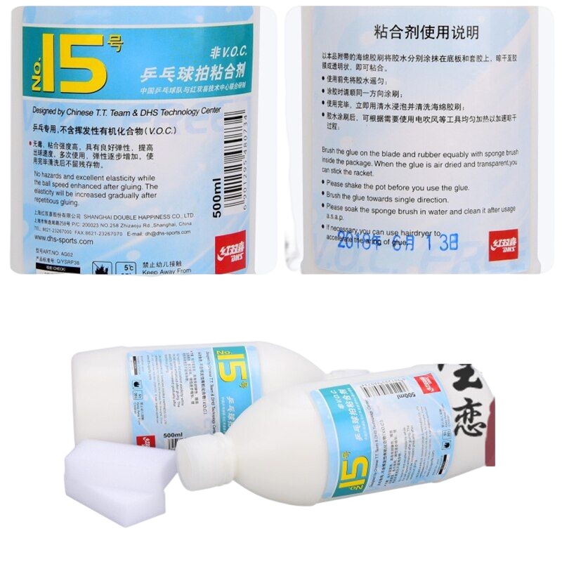 Keo Sữa Dán Vợt Bóng Bàn Vô Cơ -  DHS I5 Chính Hãng - ( 50ml - 500ml )