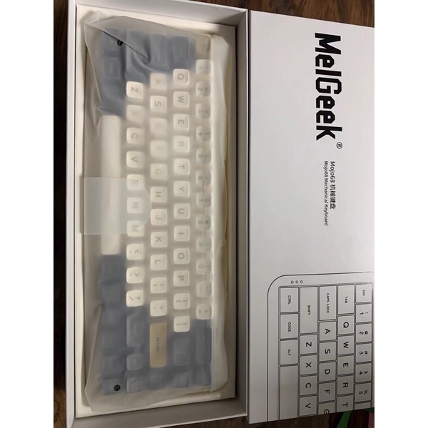 Bàn phím cơ không dây bluetooth, 2.4G Mojo 68 MelGeek chính hãng phong cách retro LED RGB có thể hotswap thay switch