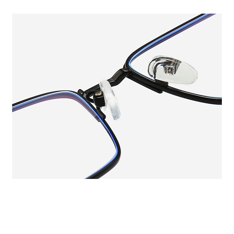 [+100°~+400°Kính Đọc Sách Nửa Gọng Kim Loại Chống Ánh Sáng Xanh Thoải Mái Thời Trang Cho Nam Và Nữ