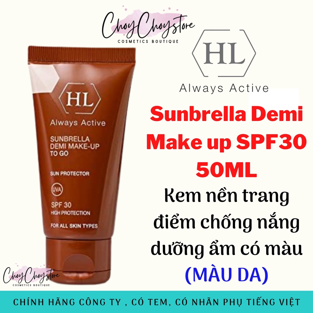 HL Always Active Sunbrella Demi Make up SPF30 50ML - Kem nền trang điểm chống nắng dưỡng ẩm có màu