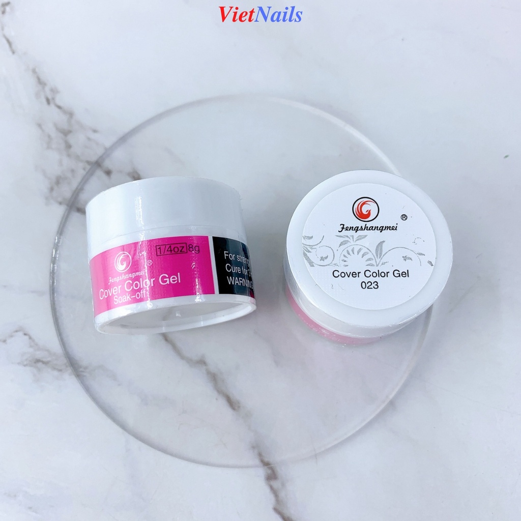 Gel Vẽ Nail Fengshangmei Màu Trắng Màu Đen Chất Gel Siêu Đặc Hũ 10ml