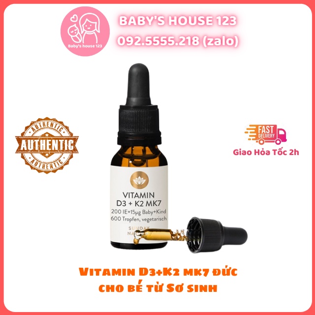 Vitamin D3K2 MK7 Sunday Natural Đức Chai 20ml ( CAM KẾT CHÍNH HÃNG )