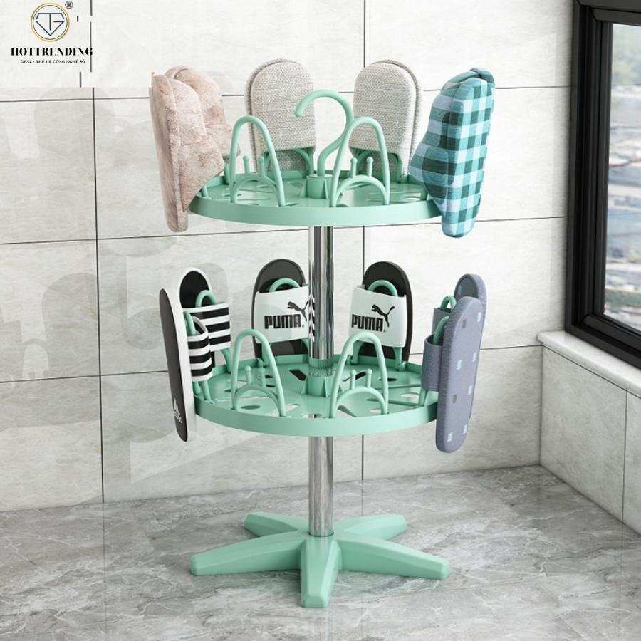 Kệ phơi giày dép 3 tầng, kệ giày dép lắp ghép tránh ẩm mốc tiện dụng cho gia đình bạn