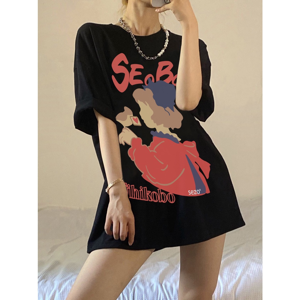 Áo Thun Tay Ngắn Màu Đen Năng Động Thời Trang Theo Phong Cách Hàn Quốc