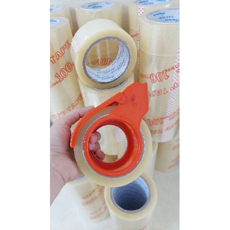 Băng keo trong dán thùng carton, 1 cuộn 100yard, 200gram