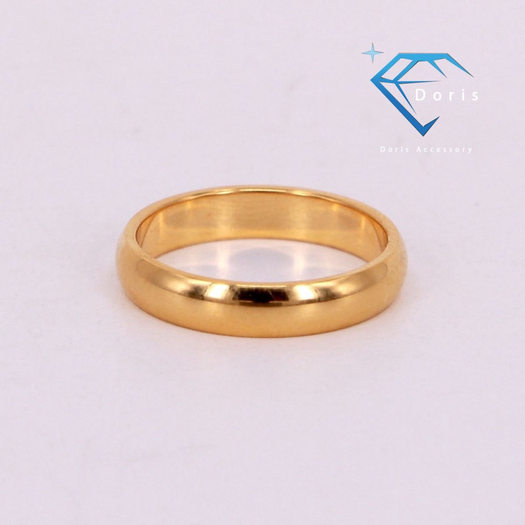 Nhẫn nữ Doris titan 3 màu đơn giản Gold J1-205