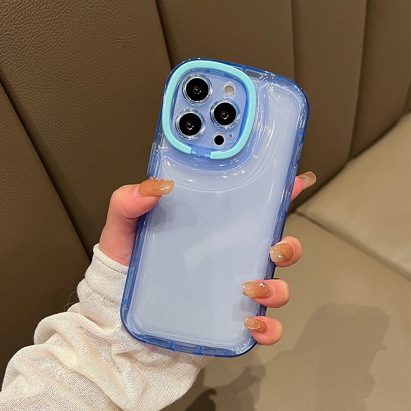 Ốp ĐiệN ThoạI MềM Có NhẫN GàI Cho iPhone 14 13 Pro Max Plus