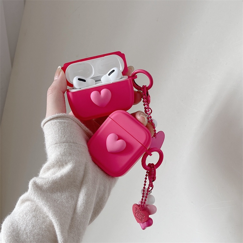 Vỏ Bảo Vệ Hộp Sạc Tai Nghe Bluetooth Không Dây Airpods1 / 2 3 Pro Air Pods Pro 3 Hình Cô Gái Xinh Xắn Ốp