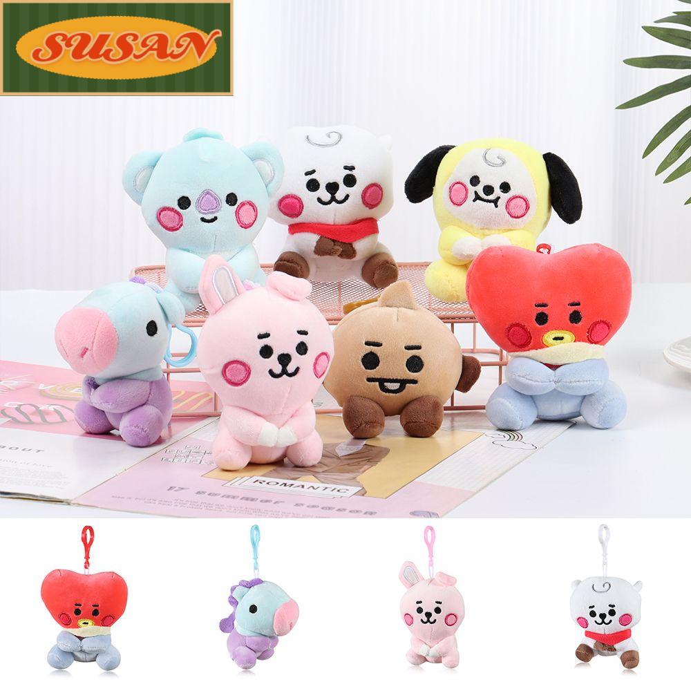 BTS 12cm Đồ chơi búp bê sang trọng móc khóa Bông PP Quà tặng