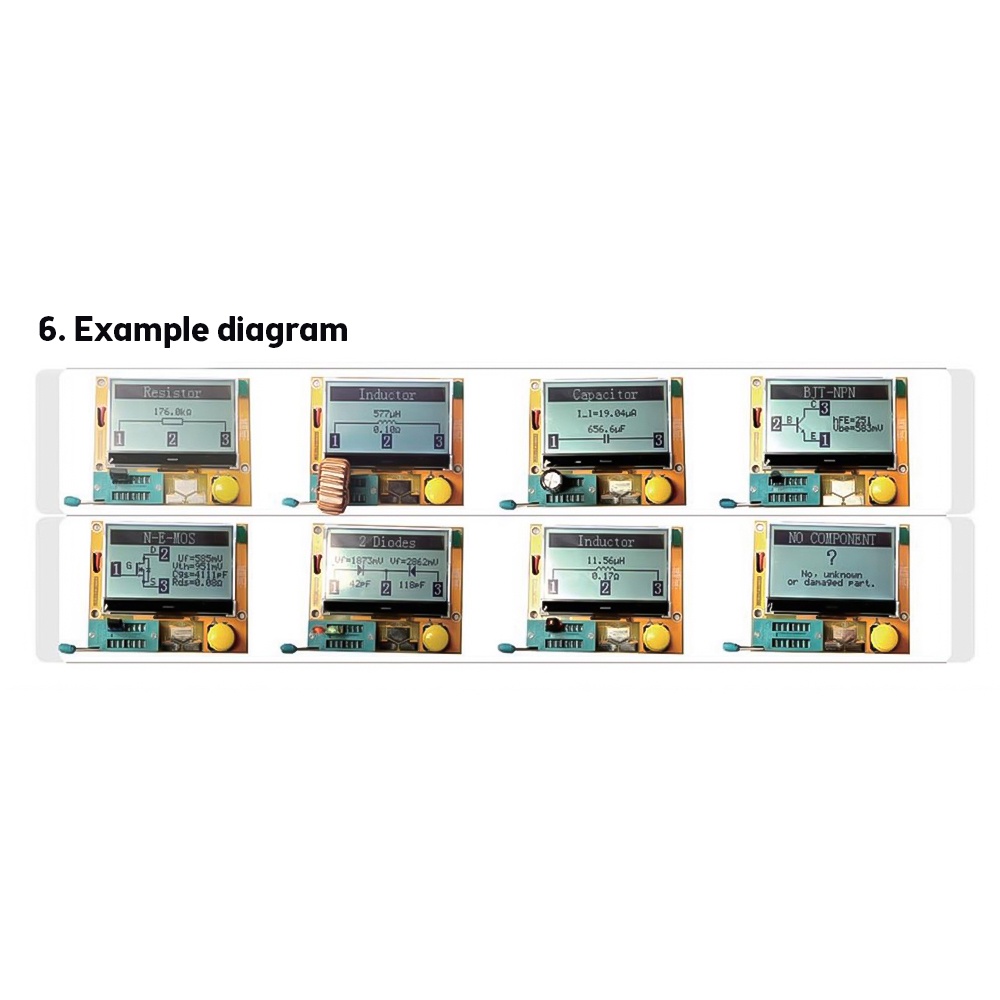 Bộ thiết bị kiểm tra bán dẫn ZIQQUCU LCR-T4-MAX ESR chuyên dụng