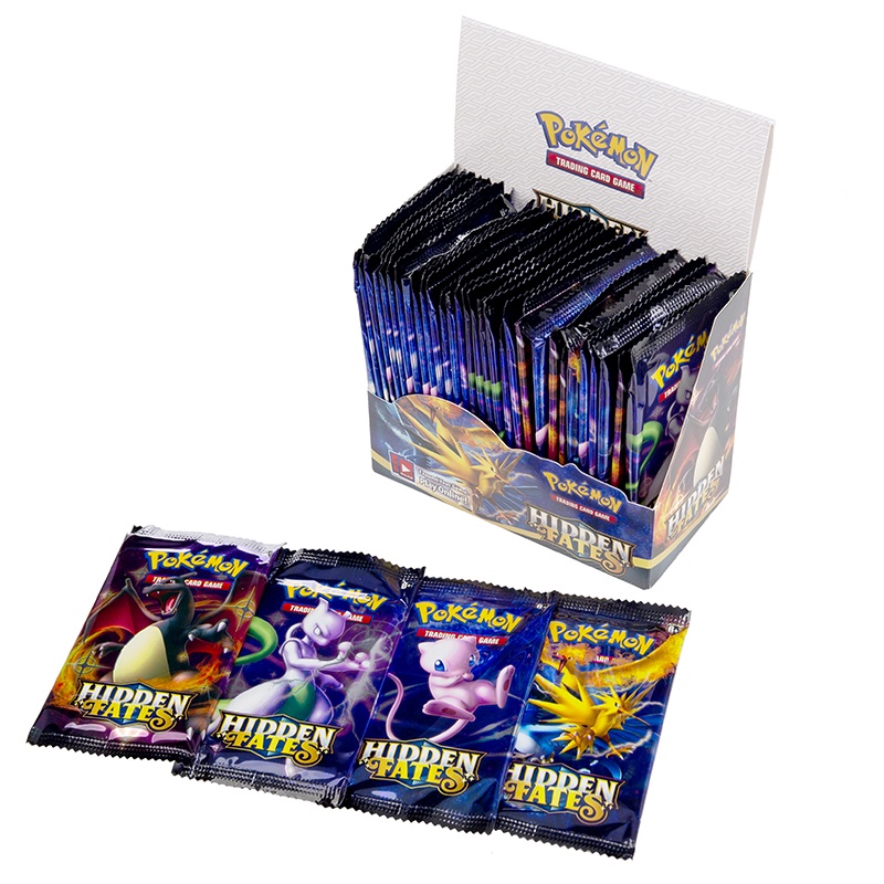 54 Thẻ Bài Pokemon Vàng Tiếng Anh GX Cho Bé
