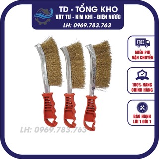 Chổi đánh rỉ cán đỏ, bàn chải sắt cọ rỉ cán đỏ loại tốt giá siêu rẻ