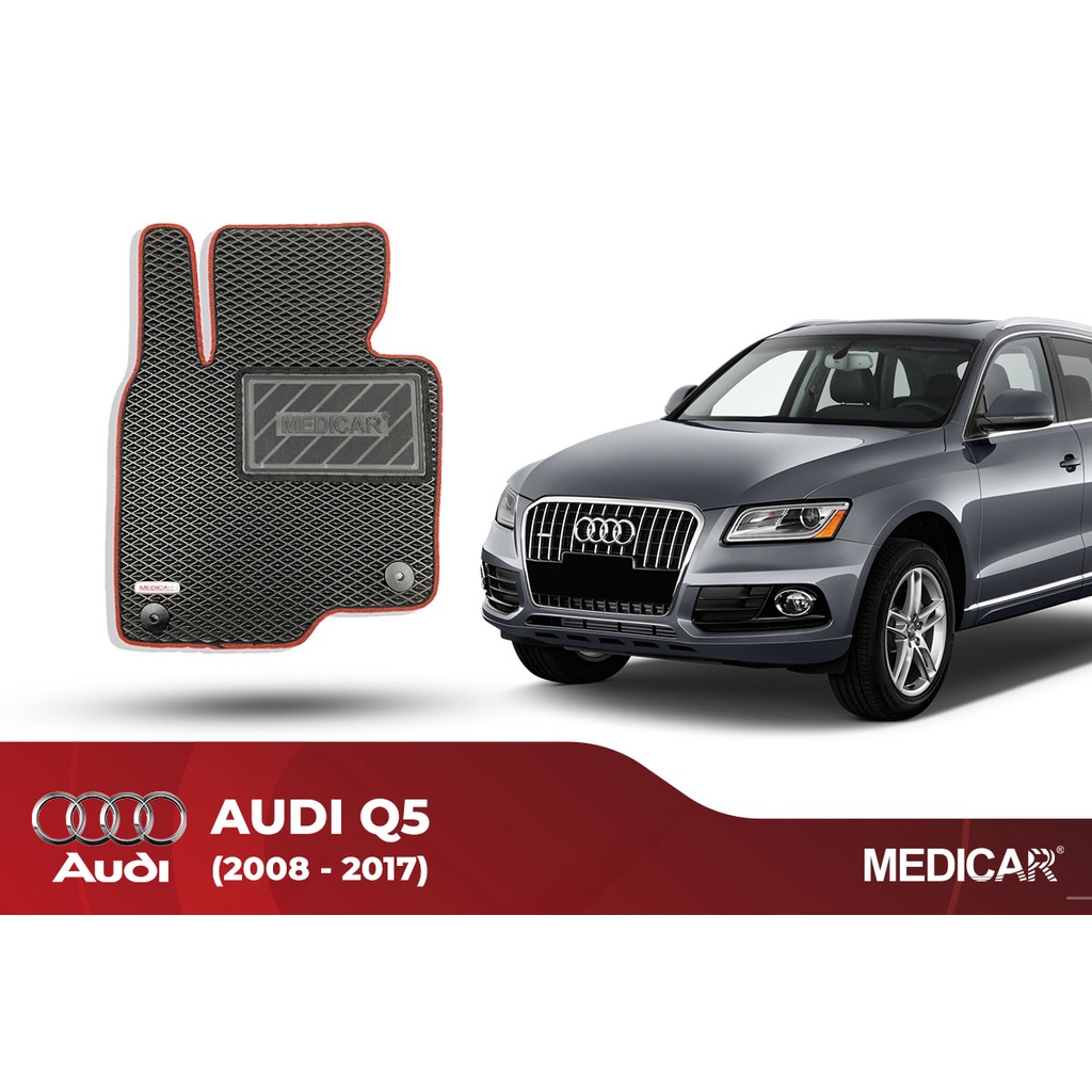 Thảm lót sàn ô tô Medicar xe Audi Q5 (2008-2016) - chống nước, không mùi, ngăn bụi bẩn