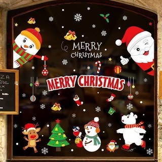 Tấm decal dán trang trí giáng sinh noel,merry christmas,ông già noel