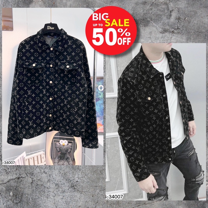 Áo khoác bomber hoạ tiết L.V,áo khoác mùa đông bomber L.V vải nhung mềm mại