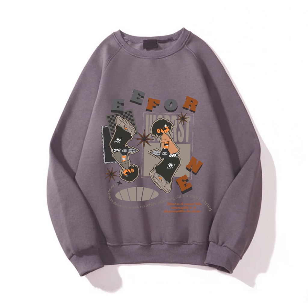 Áo Sweater Unisex S11 nỉ bông cổ tròn form rộng FPLUS