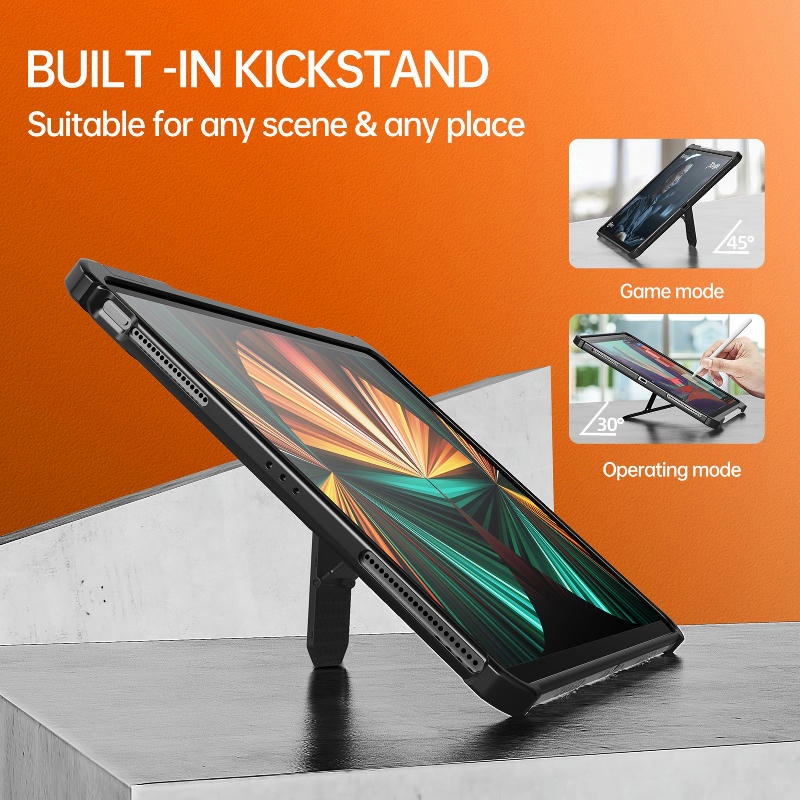 Ốp Bảo Vệ Máy Tính Bảng Có Ngăn Đựng Bút Và Giá Đỡ Cho Ipad 10  Air 5 Pro 11 '', 12.9 '' Mini 6