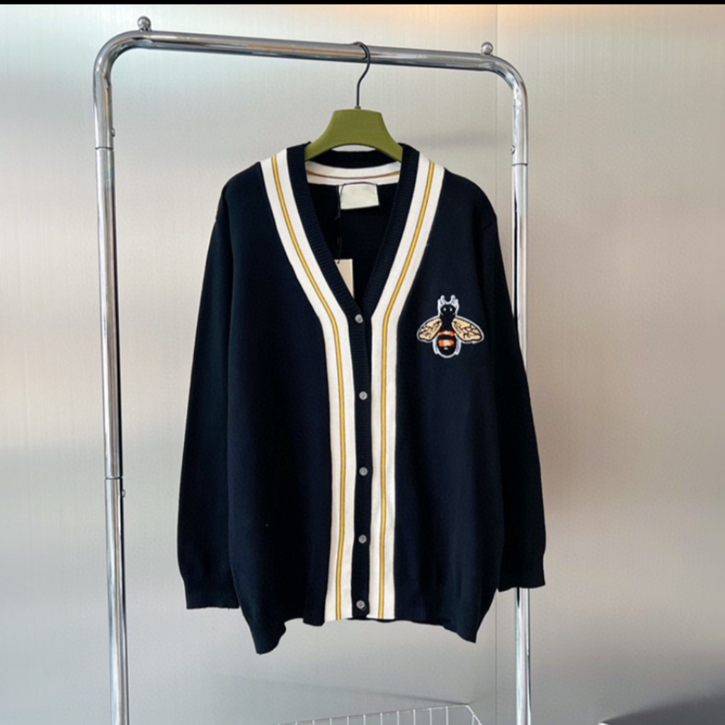 Áo Khoác Cardigan GC Thêu Hình Con Ong -Áo Hoodie Nỉ Dày Dặn Dáng Rộng Mặc Đôi Cự Ấm Hót 2022 [ Bom Store ]