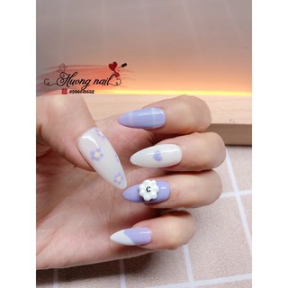 Nailbox thiết kế màu tím mộng mơ (kèm ảnh thật)
