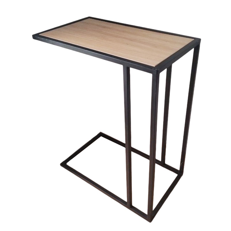 Bàn laptop mini đa năng chân sắt - Bàn trà sofa phòng khách QAB01 KT tổng 50 x 30 x 67 cm