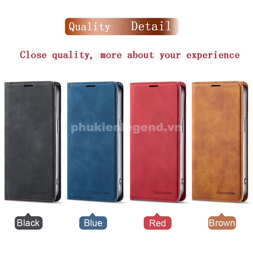 Bao da dạng ví iPhone 14, 14 Pro , 14 Plus, 14 Pro Max chính hãng Forwenw