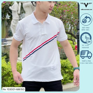 Áo thun polo nam nữ unisex có cổ chất vải cotton bo viền tay và cổ