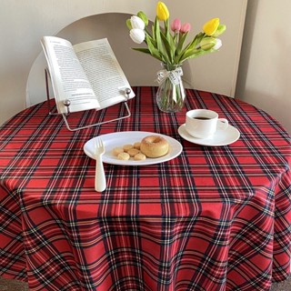  Khăn bàn caro trang trí tết giáng sinh bàn học khổ vuông trải bàn tròn và chữ nhật 