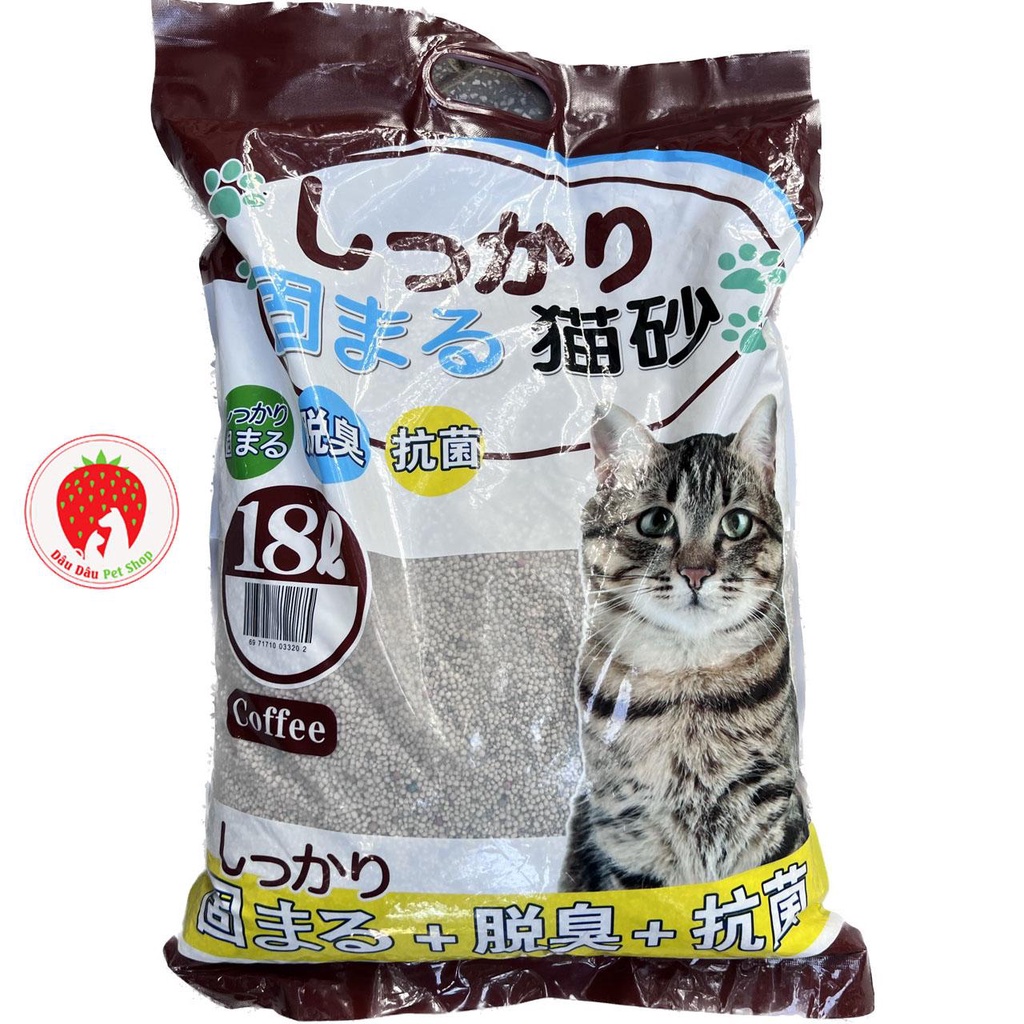 -	Cát vệ sinh dành cho mèo Litter Kitty Pet 18L – Cát nhật trắng.