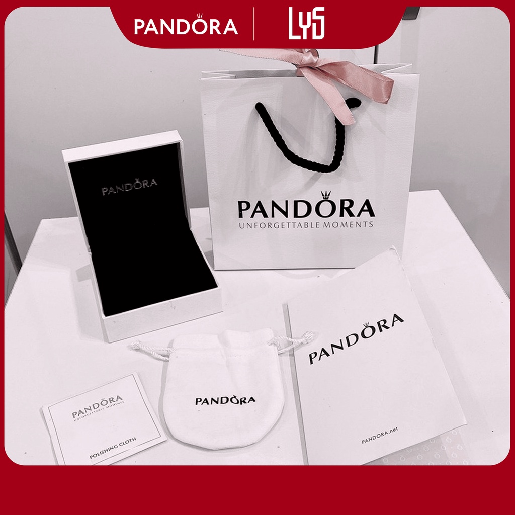 Túi Hộp Pandora Kèm Nơ - Hộp Quà Tặng - Hộp Vòng Tay ,Nhẫn Pandora Full Set