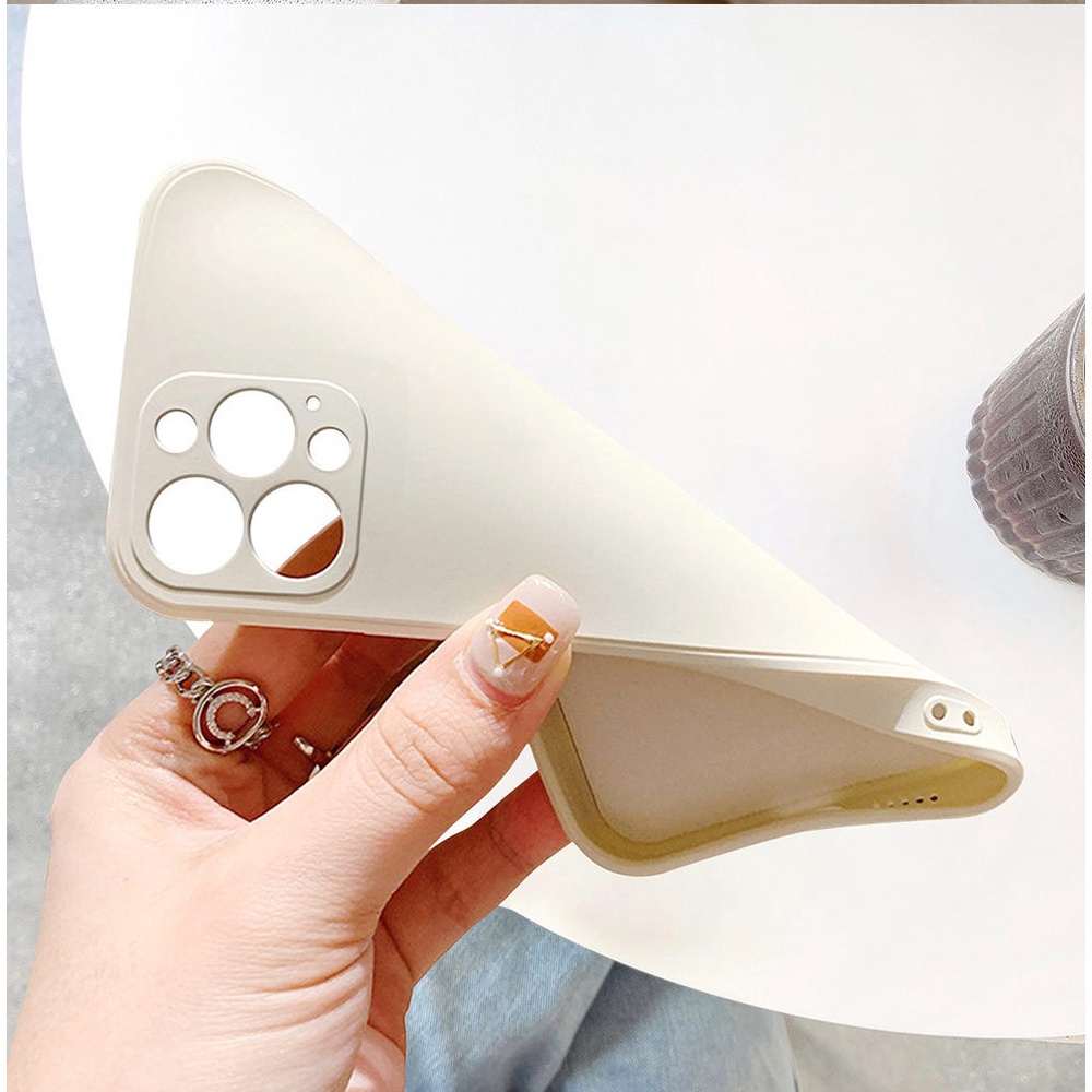 Ốp Lưng silicone DẻO MàU Trơn Cho iPhone 6 6s 7 8 Plus X XR XS Max 11 12 13 14 Pro Max