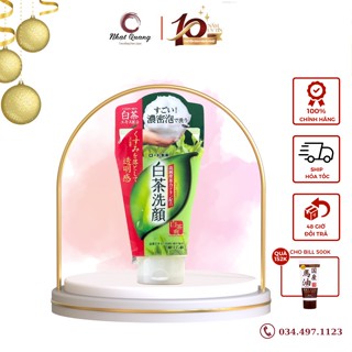 Sữa rửa mặt tinh chất trà xanh lành tính, dịu da Rhoto Shirochasou 120g - Hàng chính hãng Nhật Quang