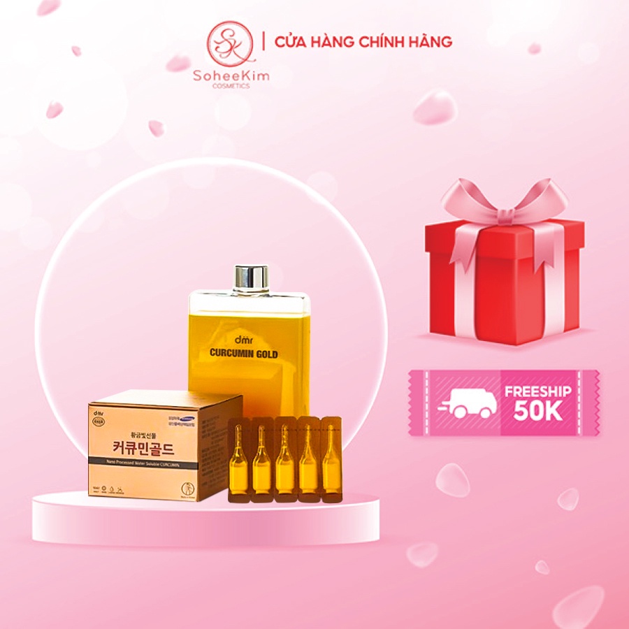 Nghệ Nano Curcumin Gold Samsung Hàn Quốc, vỉ lẻ tép 5 ống