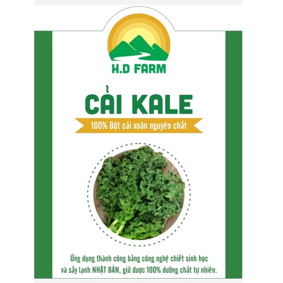 BỘT CẢI XOĂN ( cải kale )