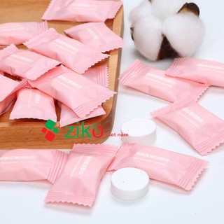 Gói 50 viên khăn giấy nén dạng viên kẹo cao cấp 00794