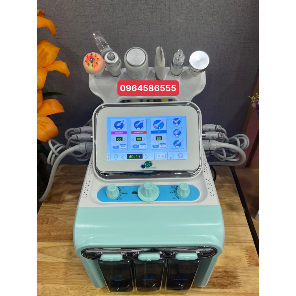 Máy H202 Aqua 6in1 2021. Máy Chăm Sóc Da H2o2 6 Chức Năng