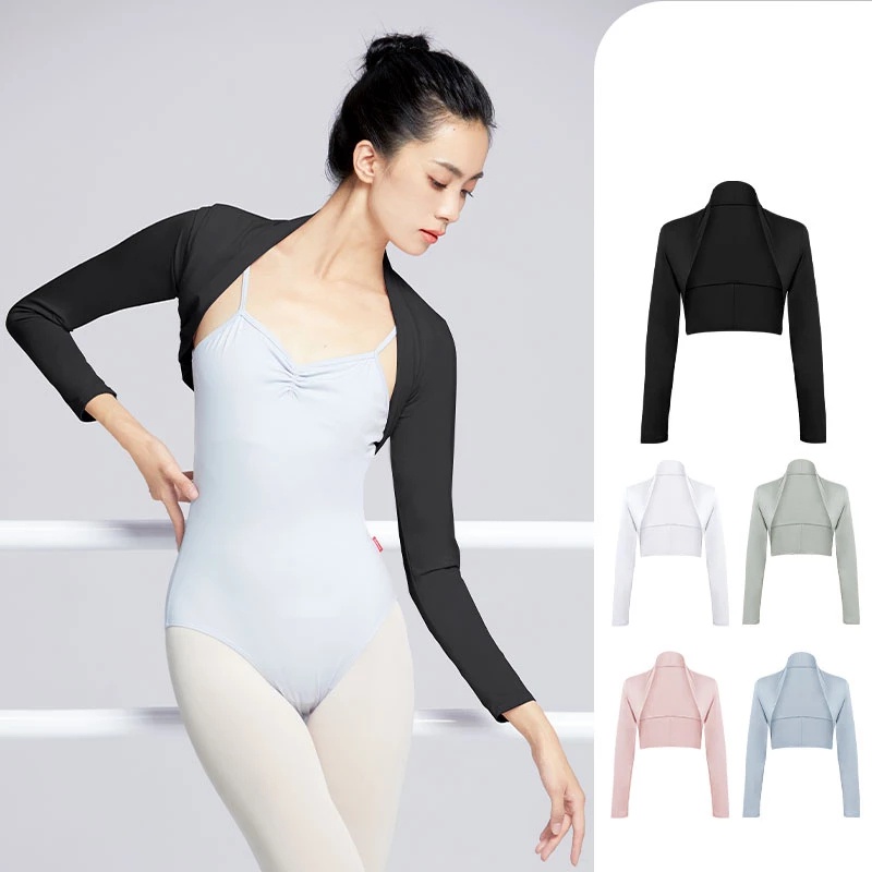Áo Khoác Cardigan Lửng Tay Dài Thời Trang Cho Nữ Múa Ba Lê