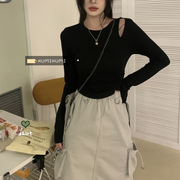 Áo thun SUXI dài tay đơn giản thời trang cho nữ