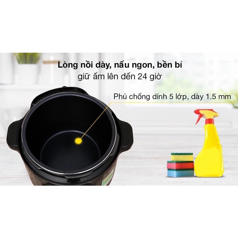 Nồi áp suất điện Tefal CY601868 6 lít - bảo hành chính hãng 24 tháng