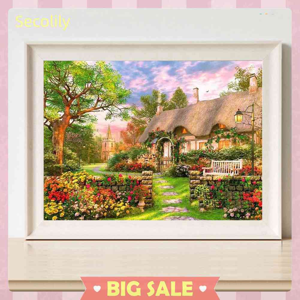 Bộ Tranh Thêu Chữ Thập 11CT DIY Hình Đồng Quê Đầy Đủ