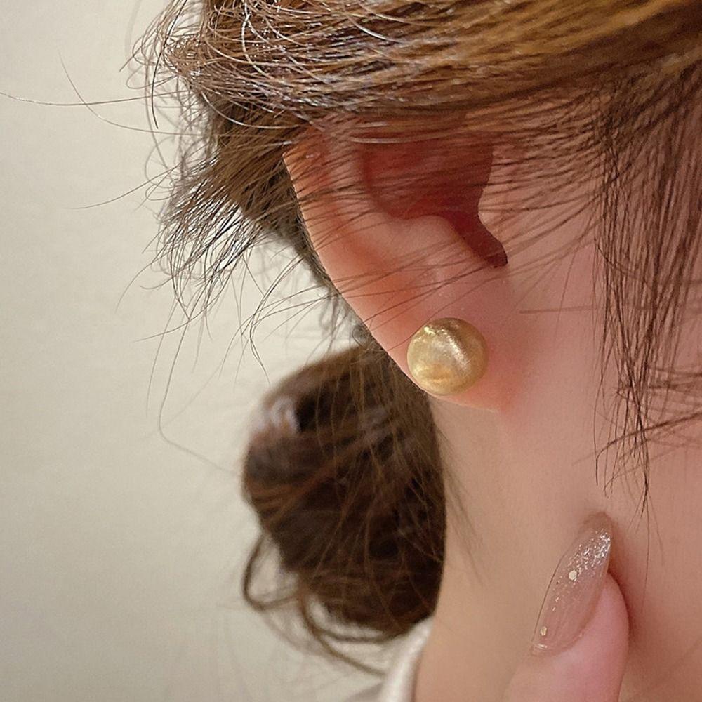 Khuyên Tai Hình Học Bằng Đồng Phong Cách Hàn Quốc Thời Trang Cho Nữ