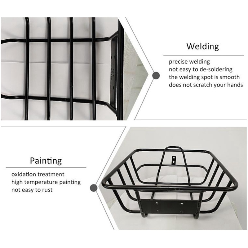 Giỏ Xe Đạp Có Dây Nâng Bằng Sắt Dày Dặn Tiện Dụng