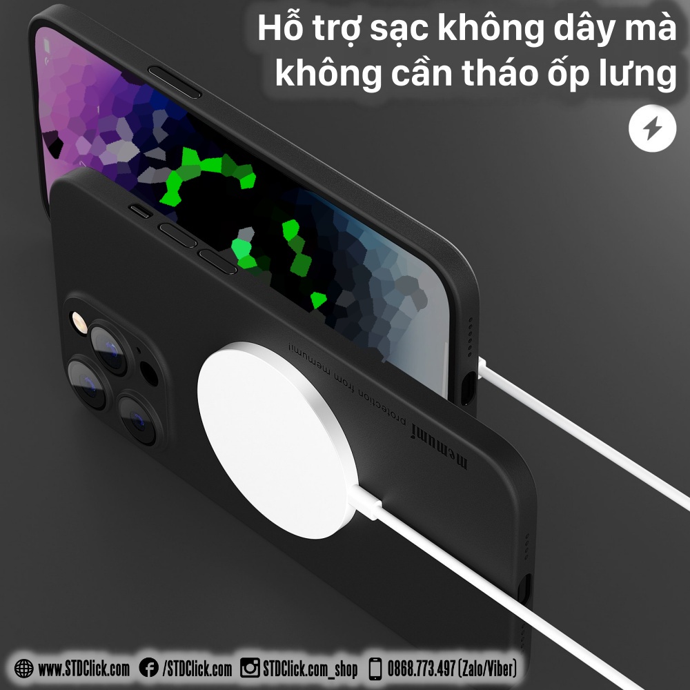 ỐP LƯNG IPHONE 14 PRO MAX MEMUMI MỎNG LỤA CHÍNH HÃNG