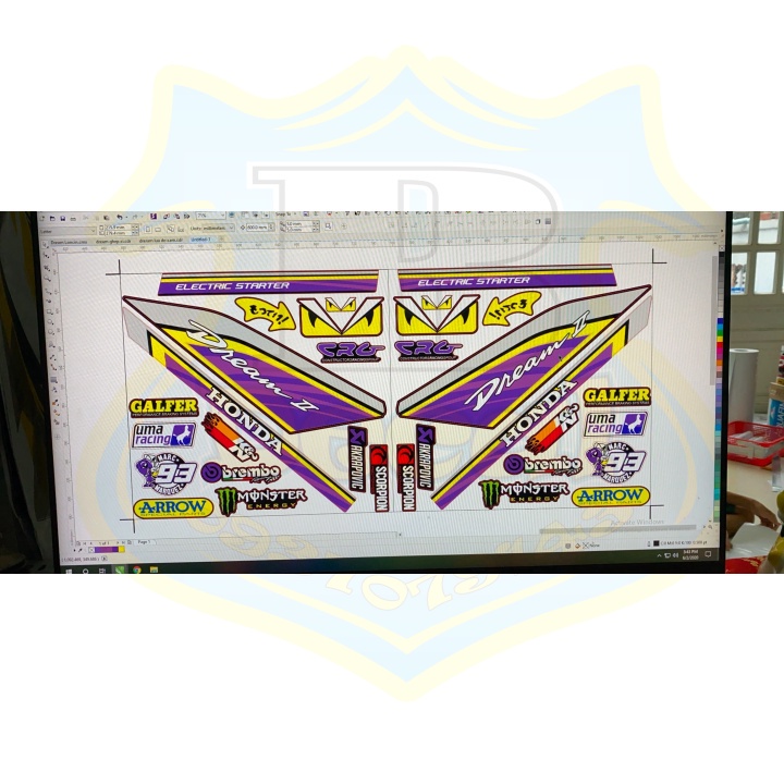 FREE SHIP + SALE SỐC +DECAL PVC 5 LỚP CHẤT LƯỢNG CAO Tem rời DREAM 2 ĐEN