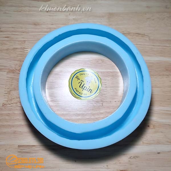 Khuông silicon mép hũ vàng khuôn vòng tròn làm bánh 18cm