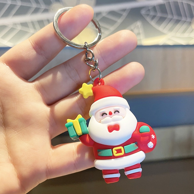 Móc Khoá Giáng Sinh Noel Dễ Thương Nhiều Mẫu Cute Phụ Kiện Túi Xách, Balo, Cặp Xách, Oto Đáng Yêu