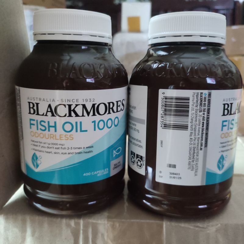 Date 2025-Dầu Cá Blackmores Fish Oil mini cap 400 viên mini