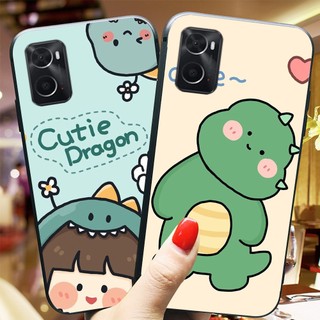 Ốp lưng oppo a76 khủng long xanh hồng cute