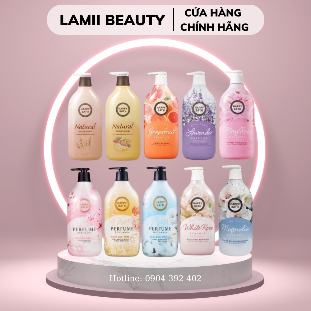 Sữa Tắm nước hoa Happy Bath perfume body wash 900ml